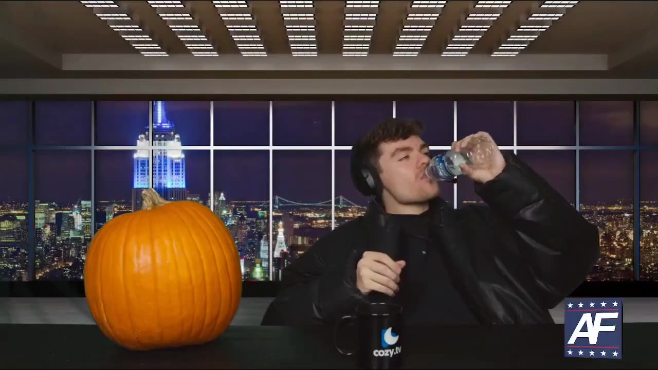 Nick Fuentes Drinks Water