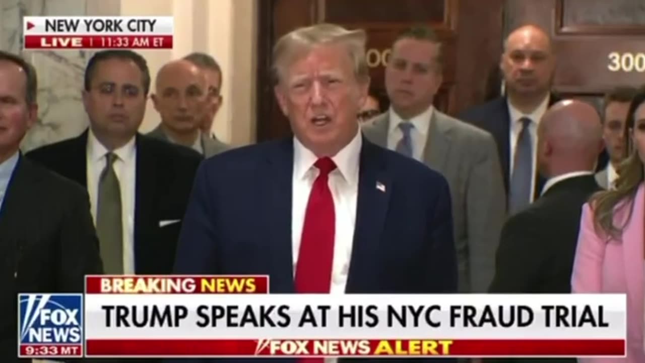 Trump speaks at his NYC fraud trial