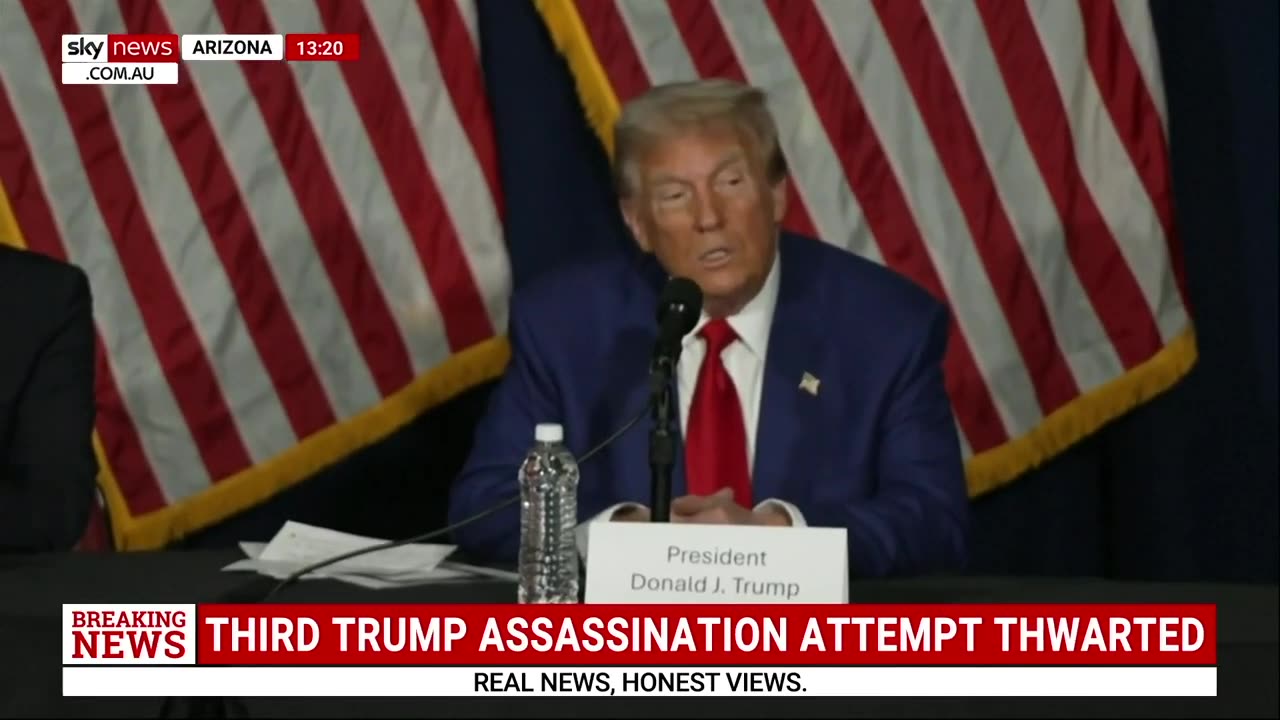 Donald Trump attempted assassination.