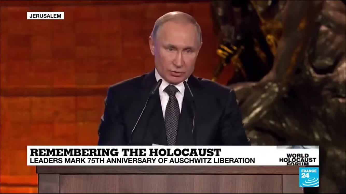 Putin Holocaust Speech in Jerusalem