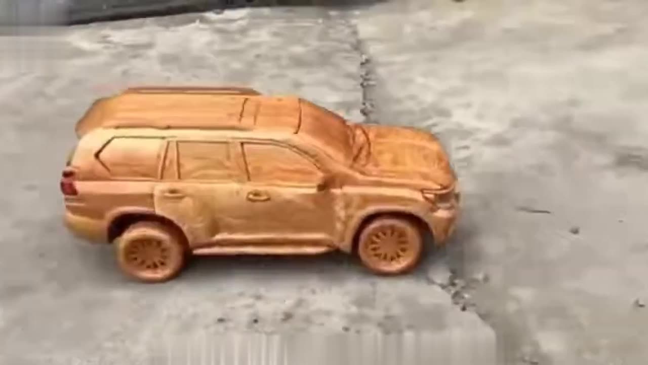 Wood Carving - TOYOTA PRADO Land Cruiser 2020 (New Model) - Woodworking Art