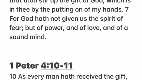 Spiritual Gift Scriptures to Sleep By