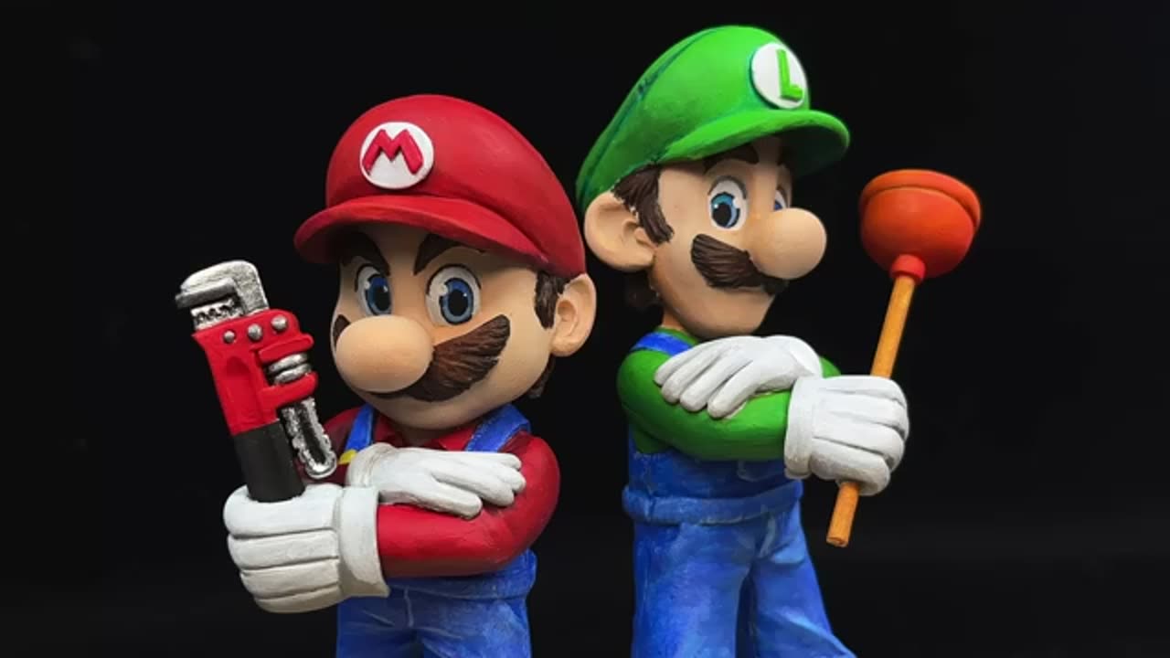 Create Mario & Luigi (Movie.ver) with Clay / Super Mario Bros. movie (2023