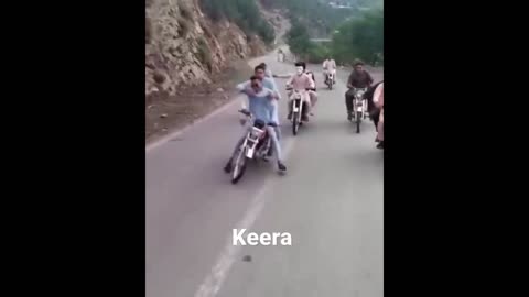 Motorcycle crush funny video