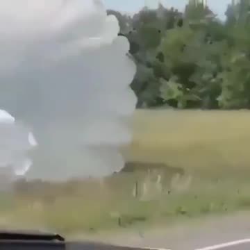 Russian Soldier Dragged Around by His Parachute