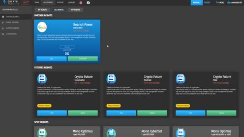 New crypto trading robot by Bearish Power in Cryptorobotic's terminal!