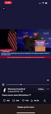 DID ANYBODY SEE THE ASSASSINATION ATTEMPT ON PRESIDENT TRUMP 🇺🇸@ THE LAS VAGAS RALLY