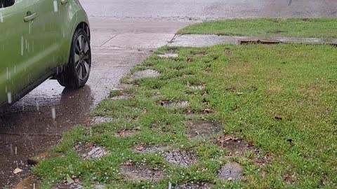 Hail yesterday