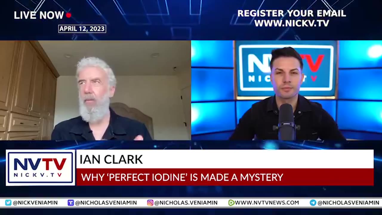 Nicholas Veniamin discusses "WHY IODINE IS MADE A MYSTERY" with Ian Clark