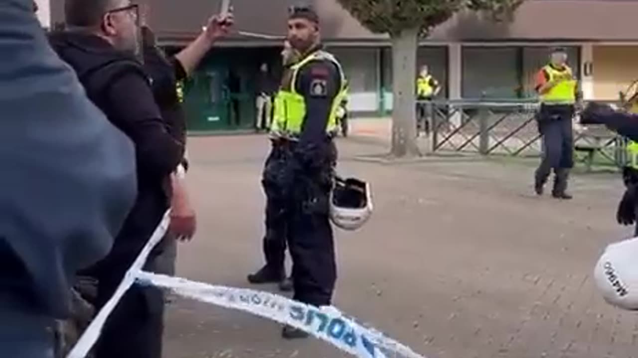 Salwan Momika, an Iraqi national, burns the Quran in Malmö Sweden.