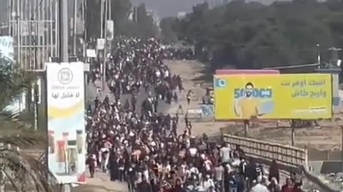 PALESTINIAN FORCED EXODUS TO THE SOUTH OF GAZA