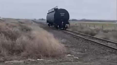 Accidentally the tank rolled away ...
