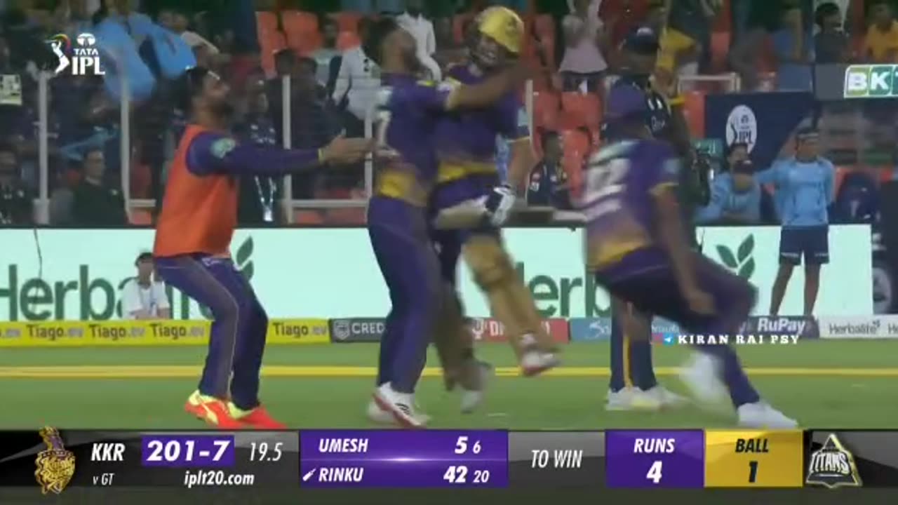 unbelievable victory of KKR against RCB🤯🥵 #shorts #ipl2023 #kkrvsrcb