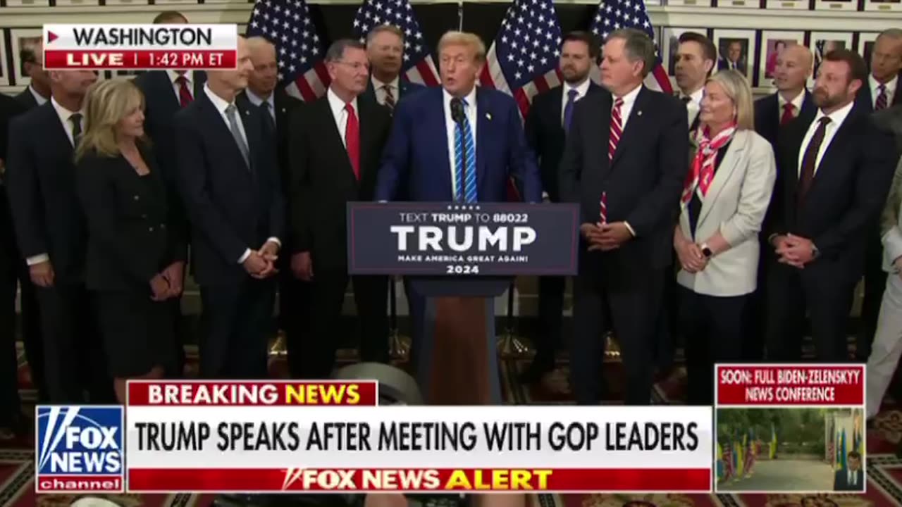 President Trump's remarks after meeting in DC.