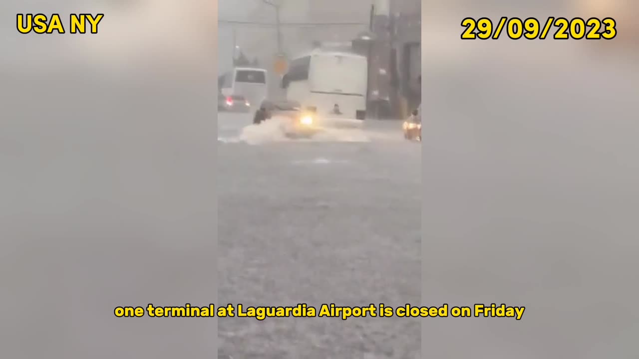New York City's Devastating Flash Flood! NYC, Brooklyn Flood 2023