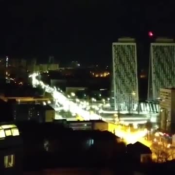 Tracer Rounds Flying In Kiev (Night 3) - February 26th 2022