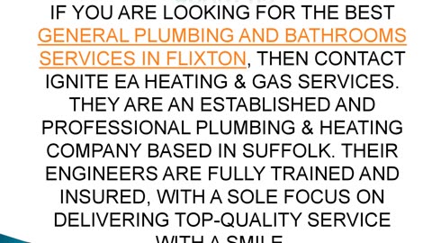 Best General Plumbing and Bathrooms in Flixton