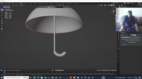 Blender Tutorial- modeling umbrella