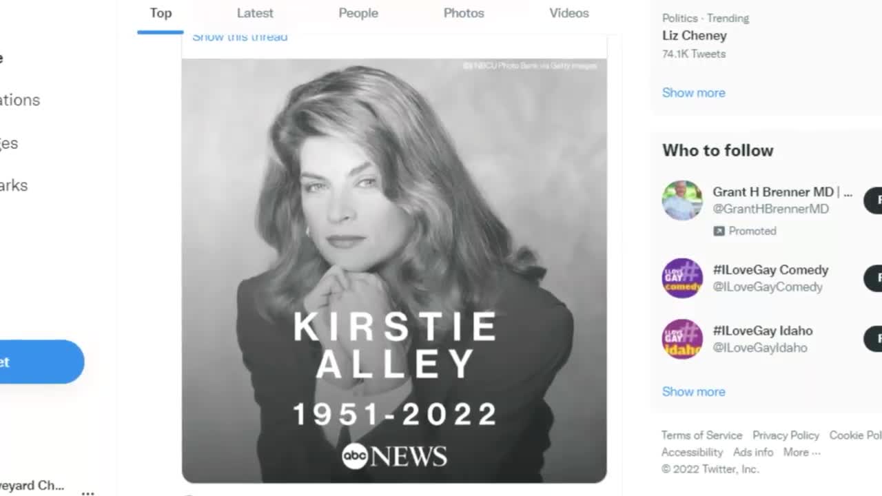 Kirstie Alley dead at 71 after battle with cancer