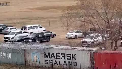 The Texas National Guard has military vehicles patrolling the US-Mexico border #shorts