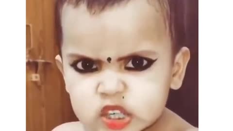 so funy and cute baby acting"#