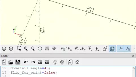 OpenScad: Make Impossible Dovetail