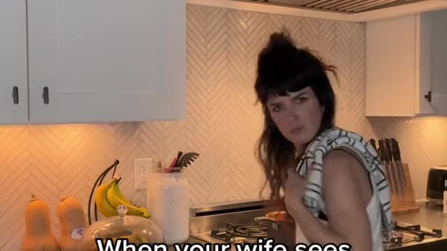 When your wife sees you relaxing and asks "what are you doing?"