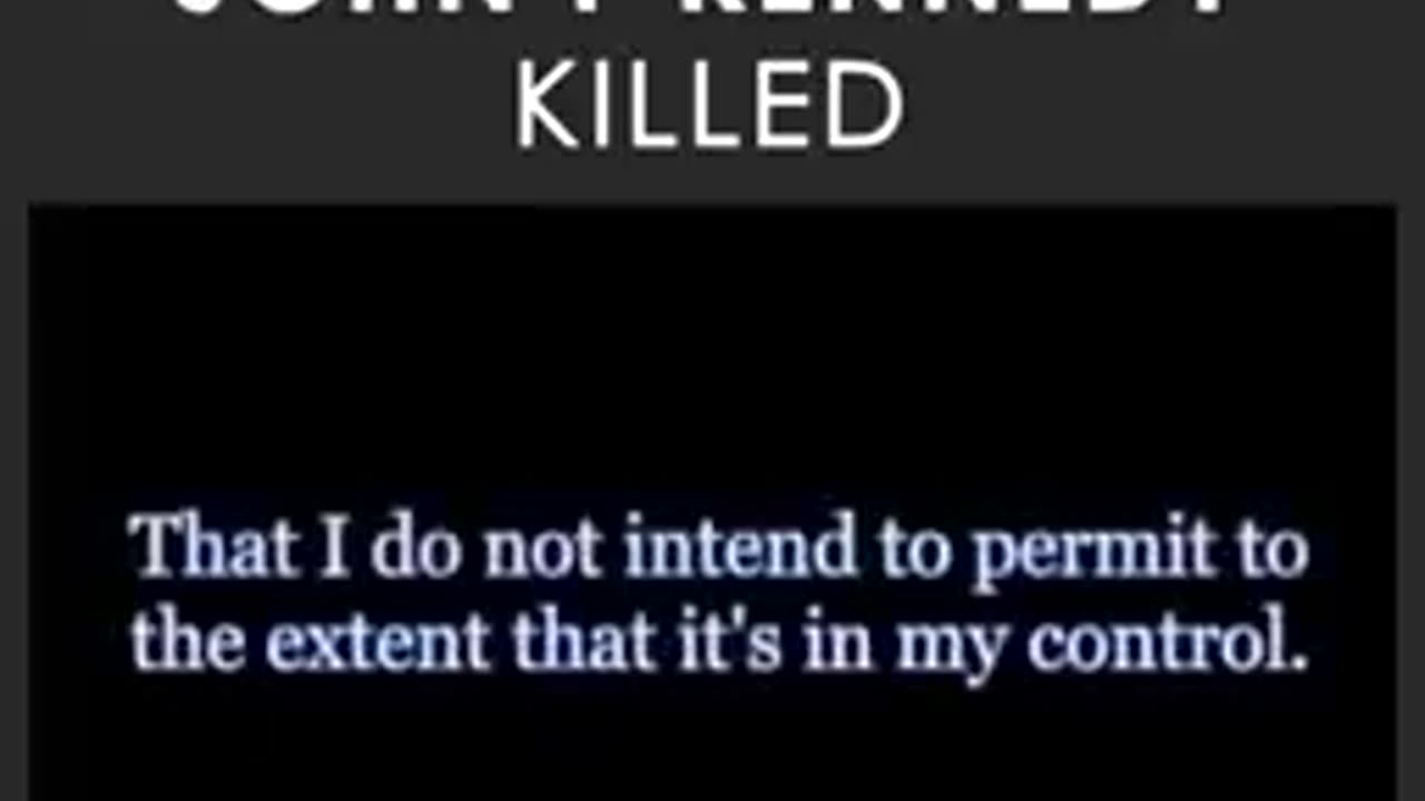 The Conspiracy The speech that got JFK killed.