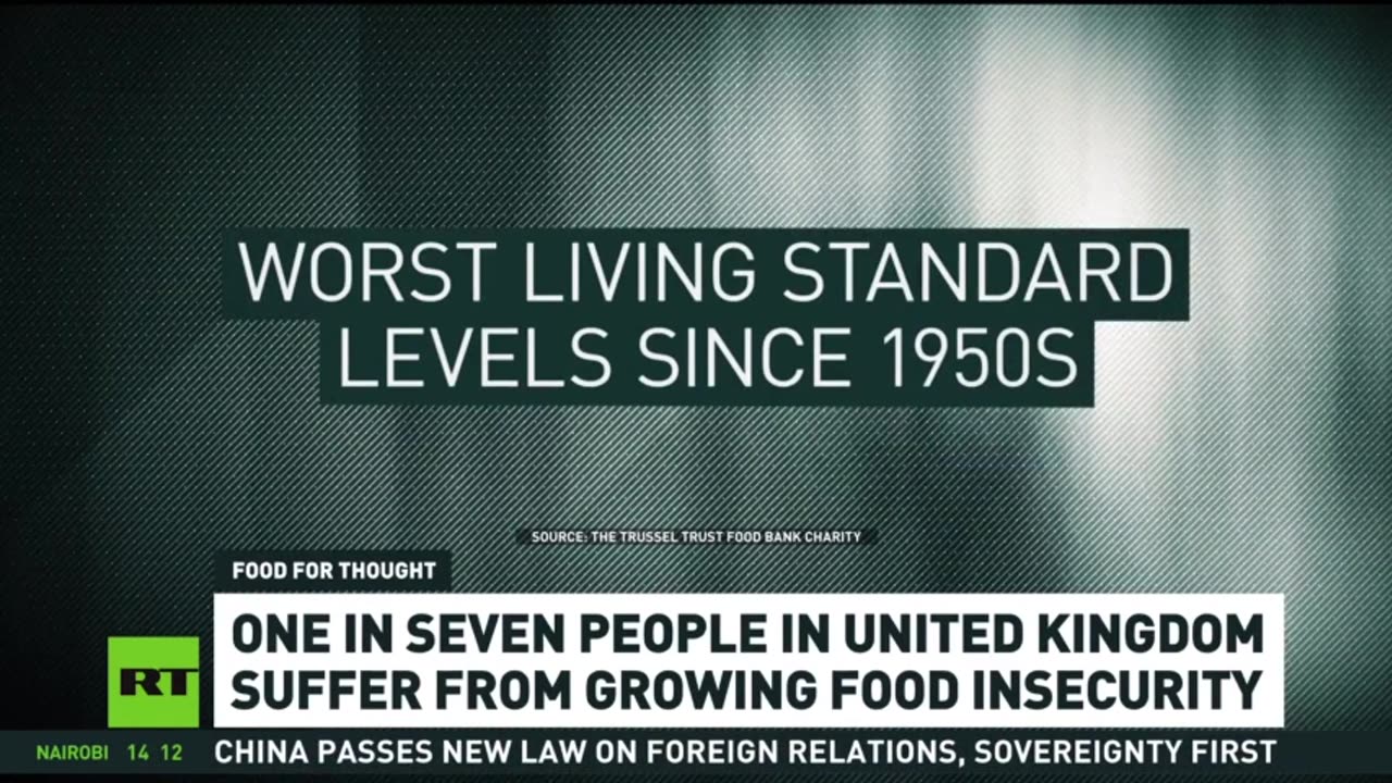 OVER 11MN BRITS SUFFER FROM GROWING FOOD INSECURITY