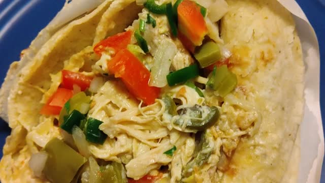 Tacos Pollo en Crema en Espanol