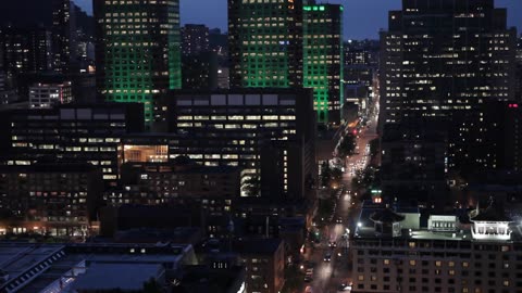 Metropolis in the night so much light and people living there