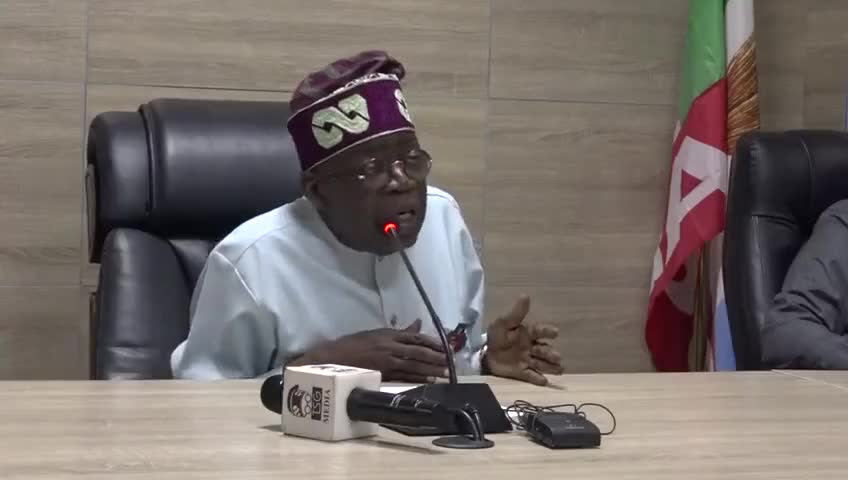Bola Ahamed Tinubu speech