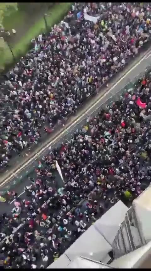 BREAKING : A sea of people in London calling for justice for Palestine and Cease Fire In Gaza Video