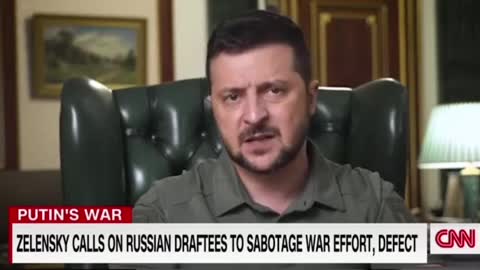 PUTIN'S WARZELENSKY CALLS ON RUSSIAN DRAFTEES