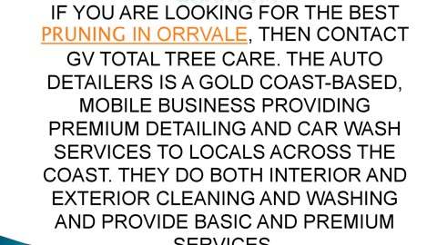 Best Pruning in Orrvale