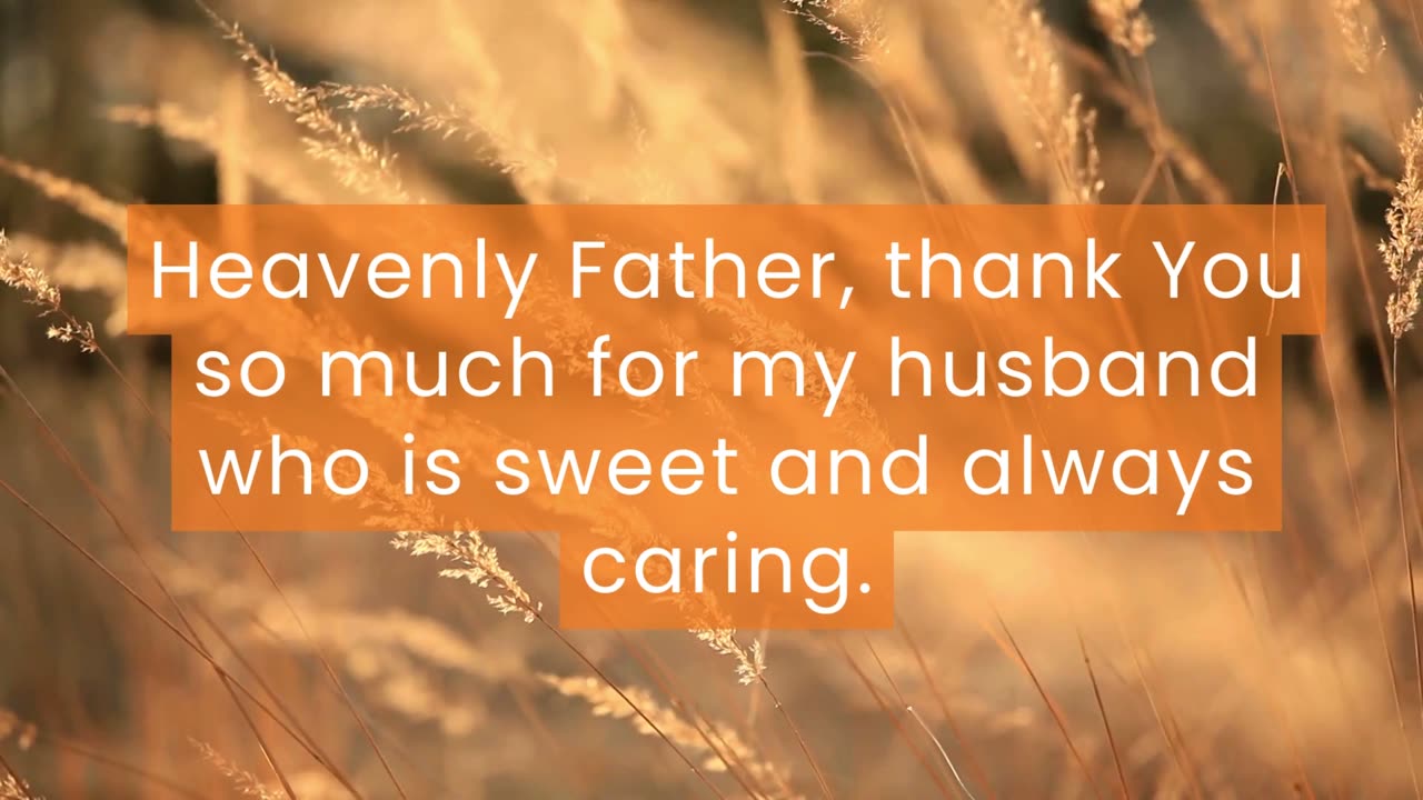 Prayer for my loving and caring Husband