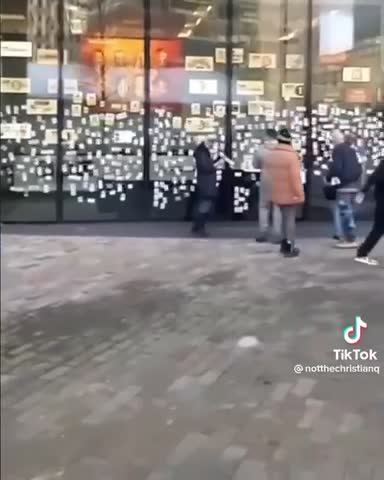 Leaving names of those who died outside the BBC office