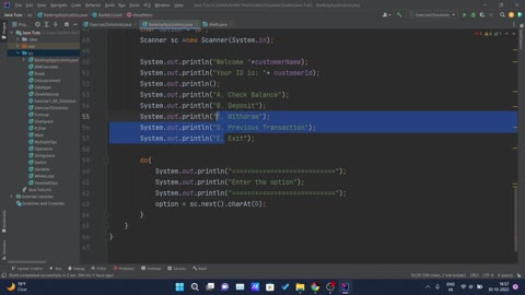 A Beginner's Guide Java Tutorial (Banking Application Project - 4 Show Menu in the Account)