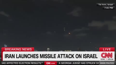 CNN journalists take cover during live feed as Iran attacks Israel