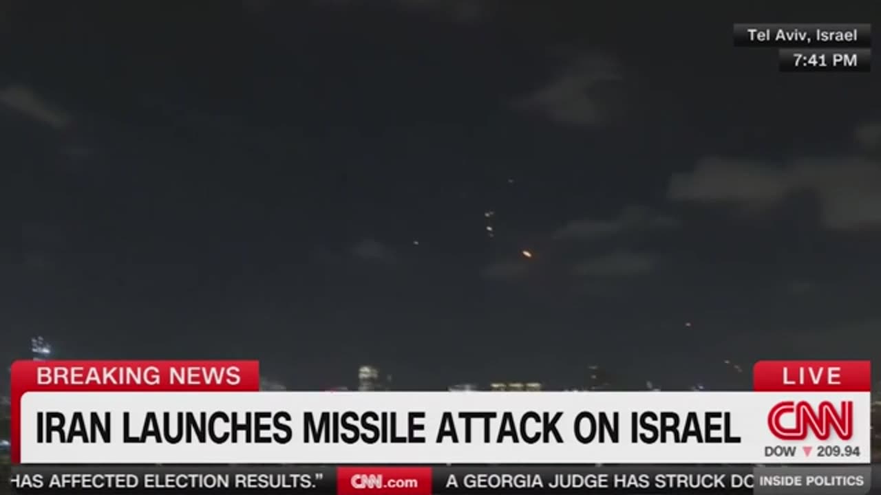 CNN journalists take cover during live feed as Iran attacks Israel