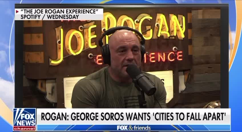 Rogan puts leftist mega-donor Soros on blast: 'He wants cities to fall apart, crime to flourish'