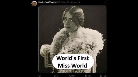 World First Things - Miss World