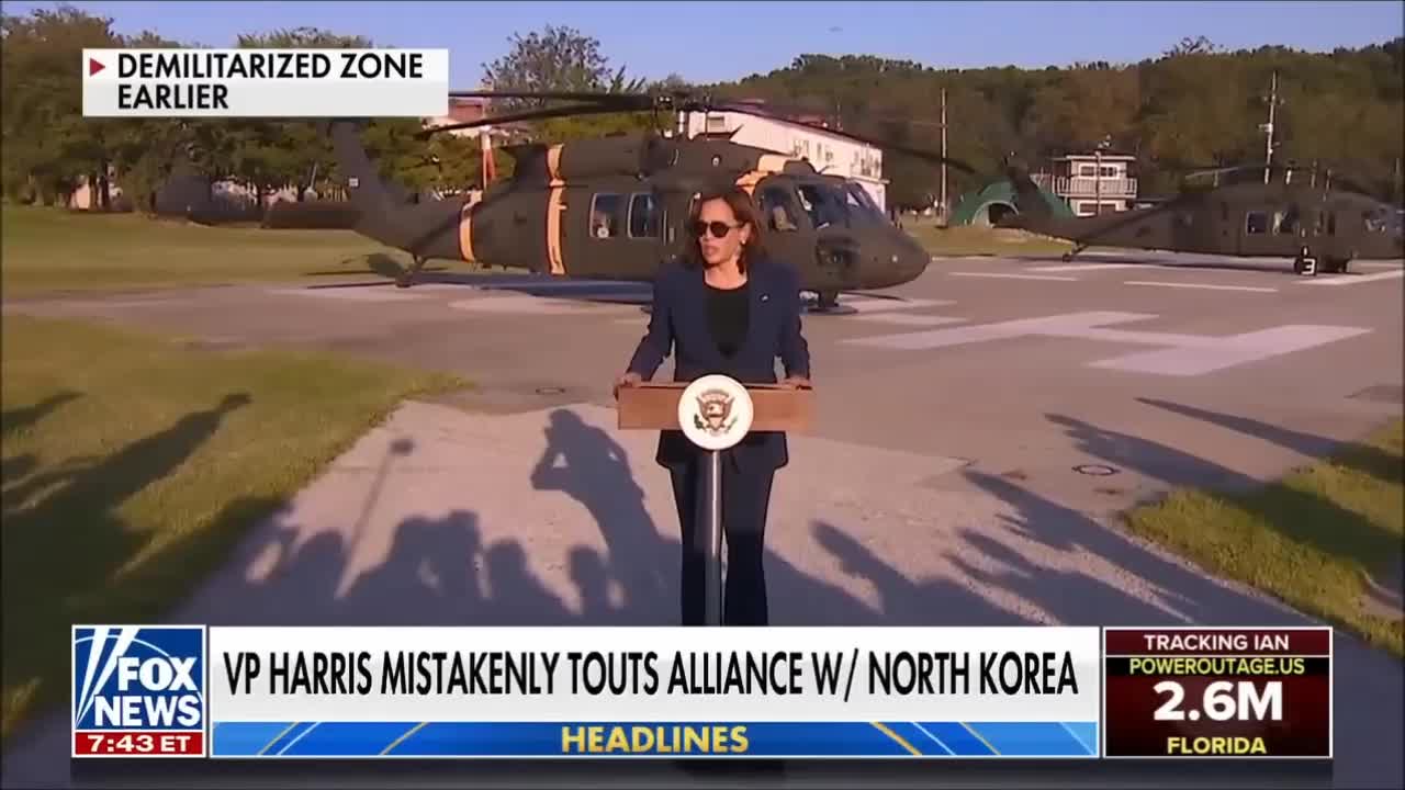 Vice Resident Harris Mistakenly Touts US Alliance with North Korea