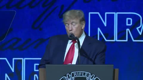 Former President Donald Trump speaks at NRA Convention in Houston