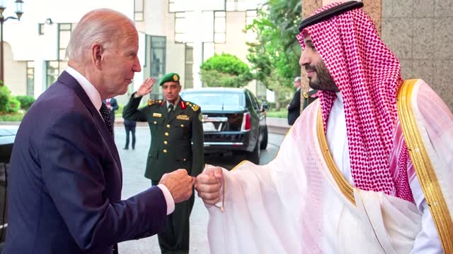 Biden fist-bumps MbS in push to reset ties