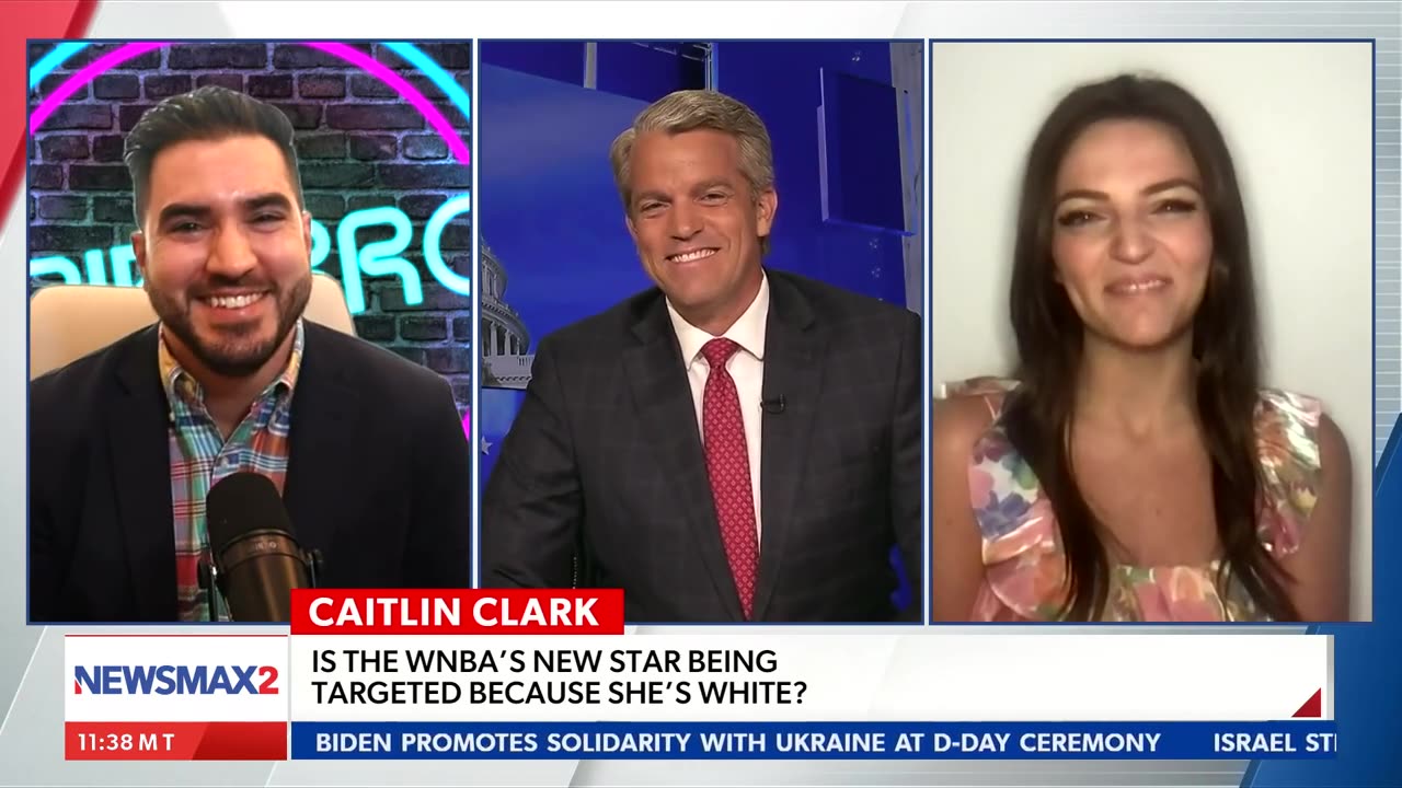 Is WNBA Star Caitlin Clark Being Targeted Because She's White? | Siraj Hashmi joins Newsmax 2