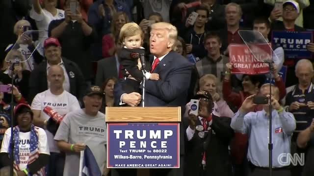 Tiny Trump steals the show