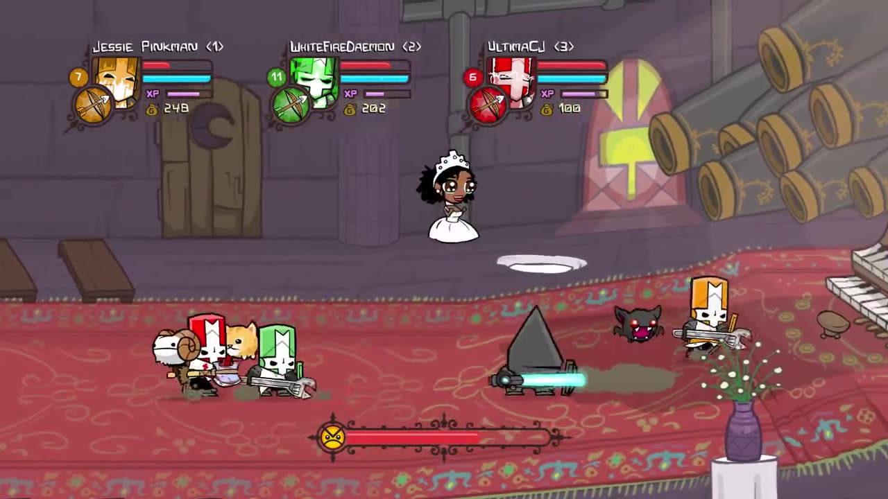 Let's Play Castle Crashers Cannon Boy Boss Fun!