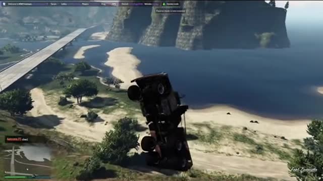 Jumping Over TheMilitaryBase...Usinga Tow Truck... GTAO...