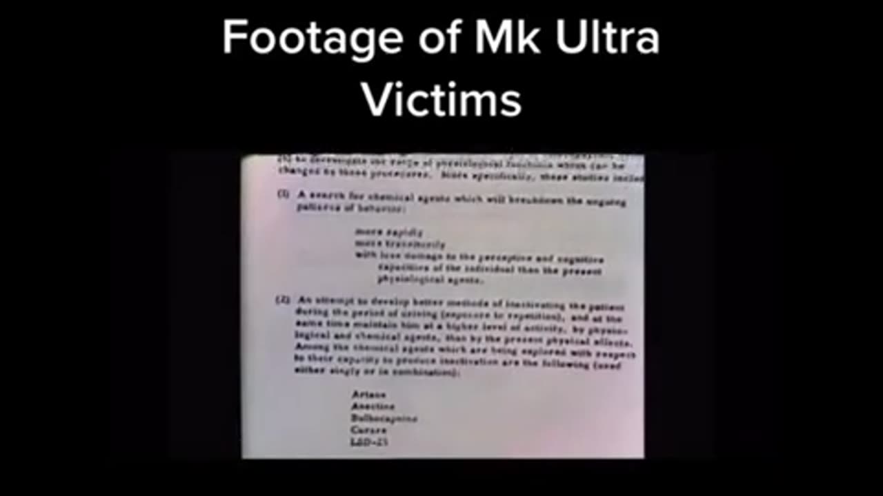 MK Ultra ..